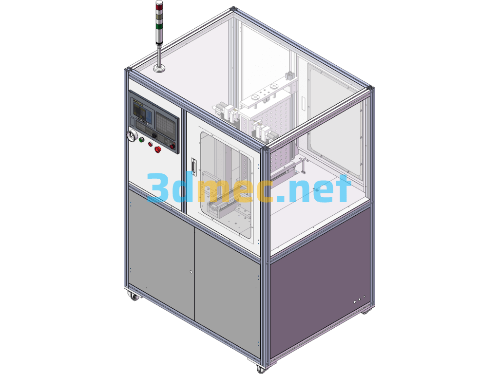 Simple Double-Sided Automatic Spot Welding Machine For Cylindrical Battery Series And Parallel Connection - 3D Model SolidWorks Free Download