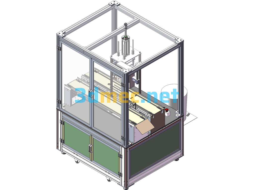 Glue Adding Equipment, Glue Adding Machine - 3D Model SolidWorks Free Download