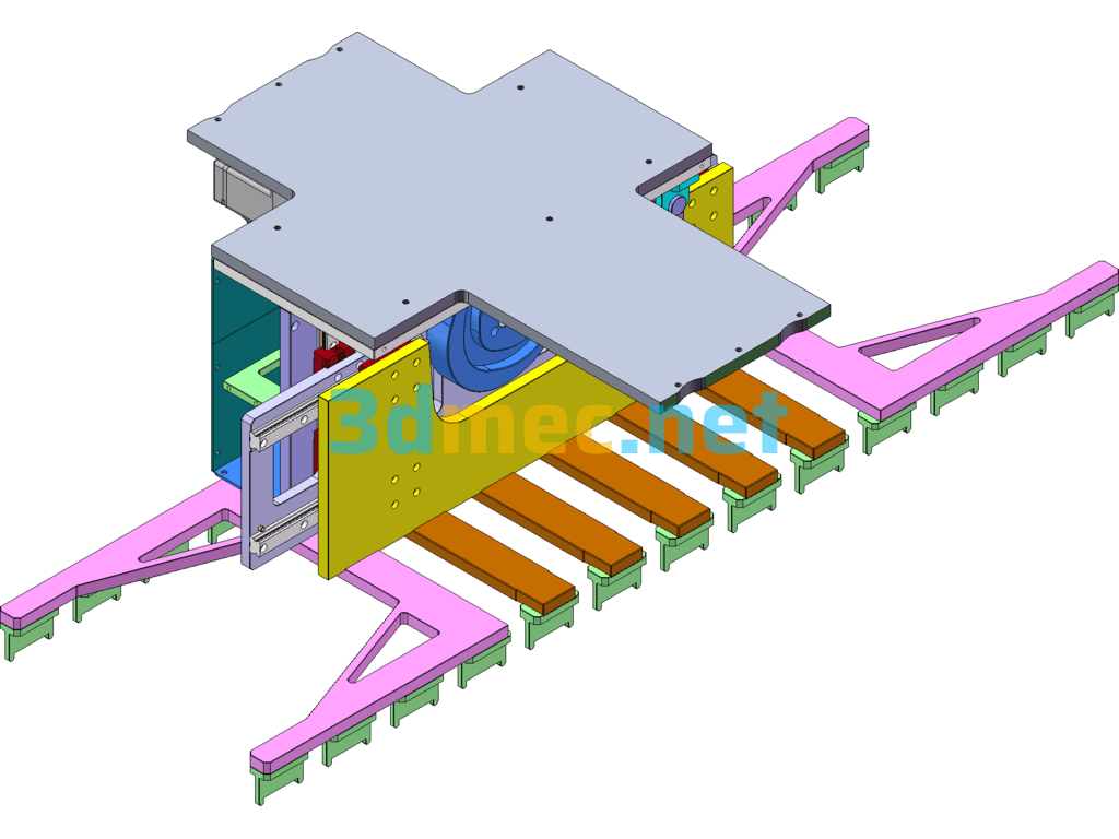 Dosing Drying Host Transmission Mechanism / Cam Feeding Mechanism - 3D Model SolidWorks Free Download