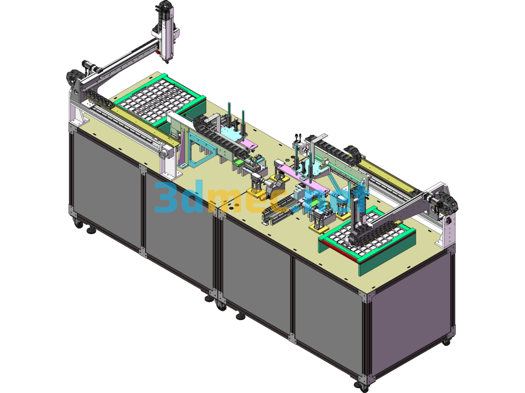 Network Port Test Line - 3D Model SolidWorks Free Download