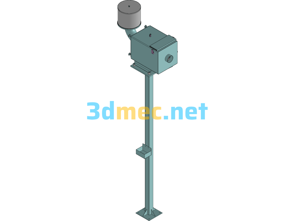 Oil Mist Machine 750W Mechanical CNC Oil Mist Separator - 3D Model SolidWorks Free Download