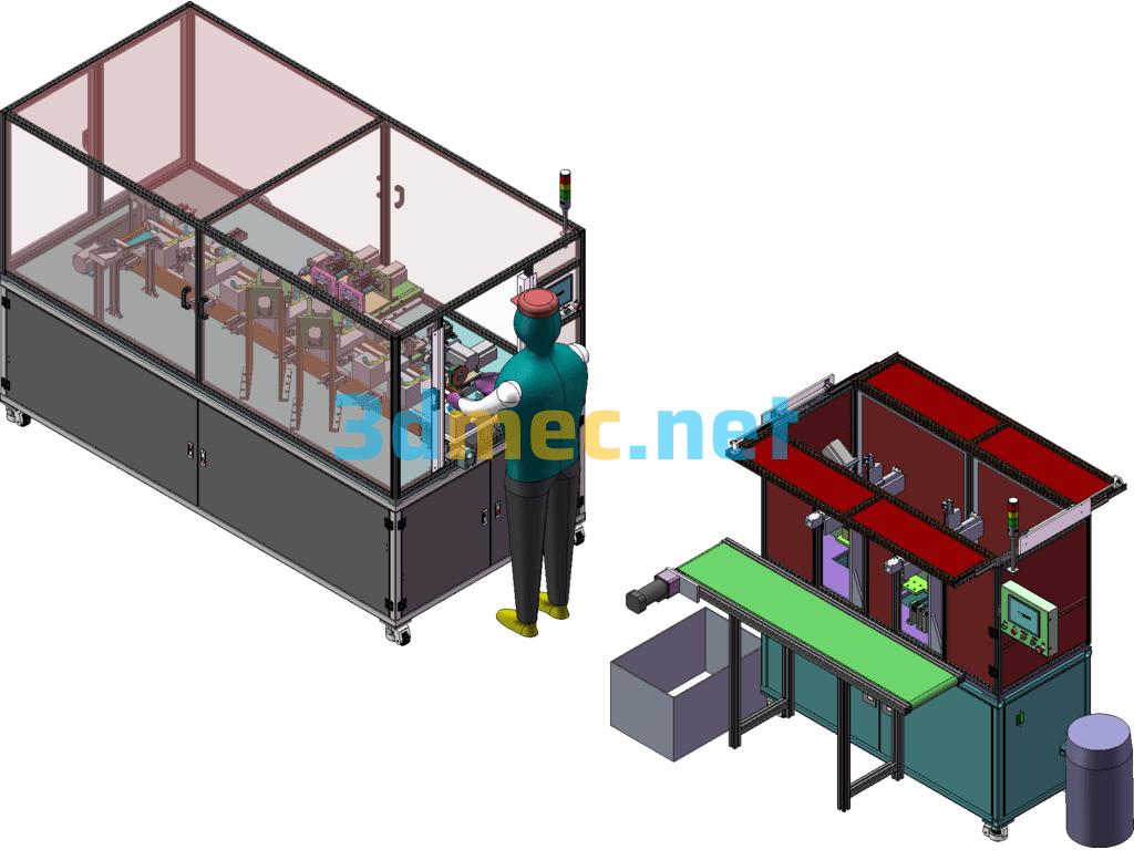 Heterotropic Tube Chamfering Machine, Injection Tube Cutting And Chamfering Machine - 3D Model SolidWorks Free Download