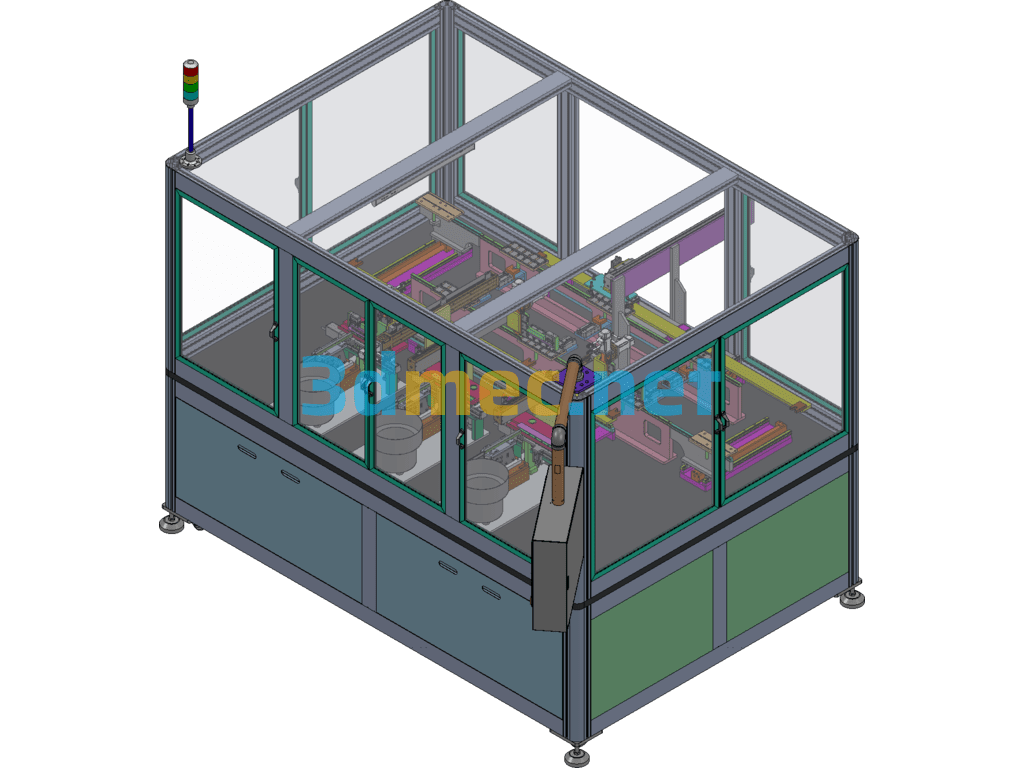 Automatic PCB Assembly Equipment - 3D Model SolidWorks Free Download