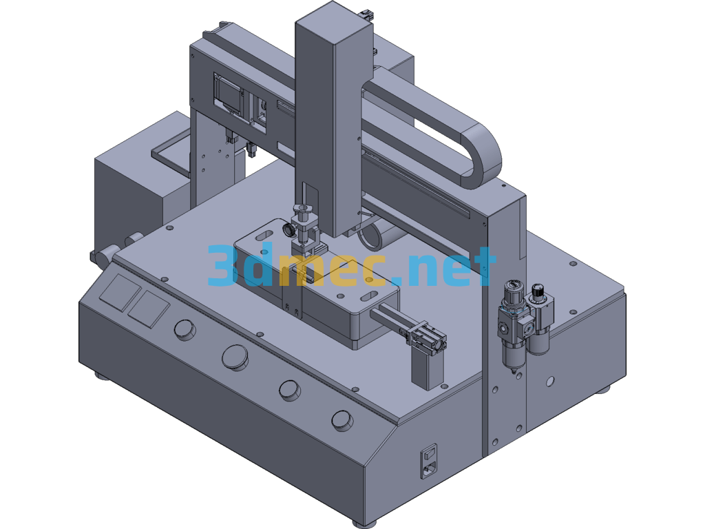 Semi-Automatic Dispensing Machine With Vision - 3D Model Exported Free Download