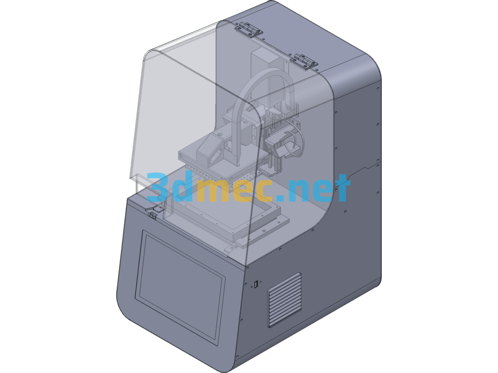 Desktop Light-Curing 3D Printer - 3D Model Exported Free Download