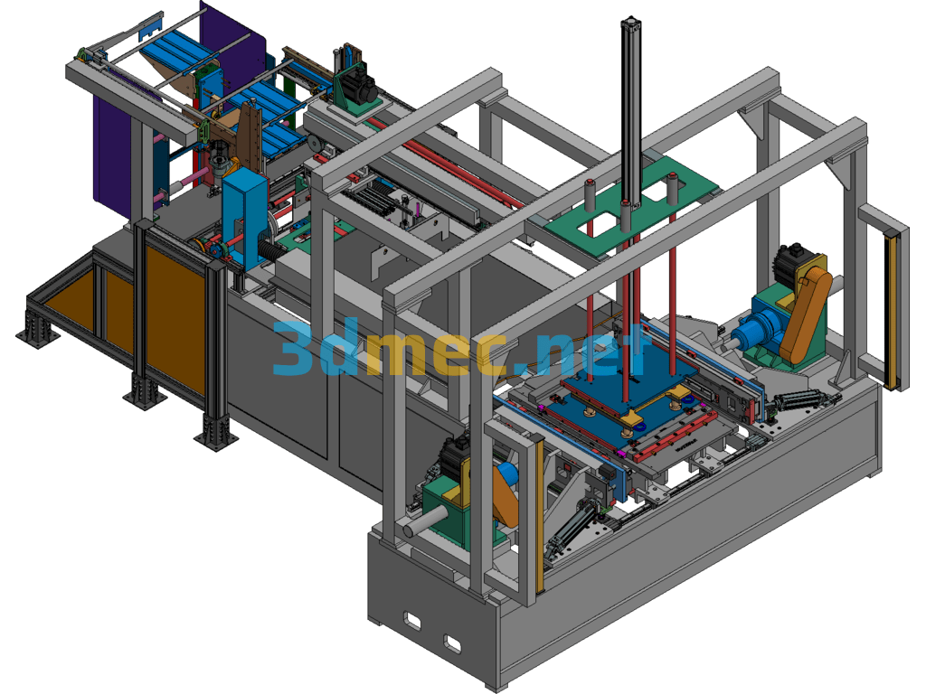 Automobile Radiator Assembly Machine, Automobile Condenser Assembly Machine, Automobile Radiator Production Line - 3D Model Exported Free Download