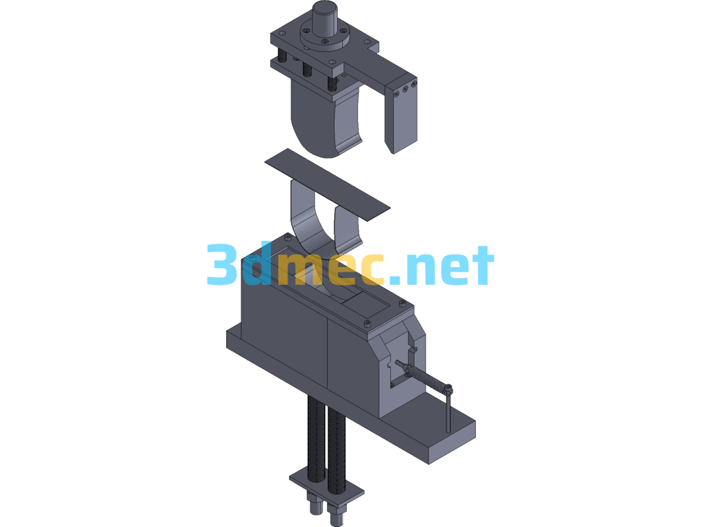 Casing Wedge Slider Bending Die - 3D Model Exported Free Download