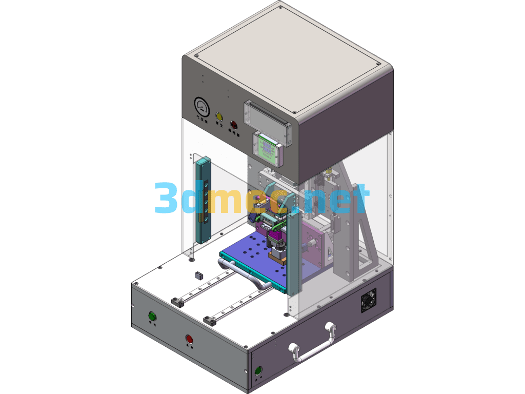 Battery Foam Automatic Pressing Machine (Already Produced) - 3D Model SolidWorks Free Download