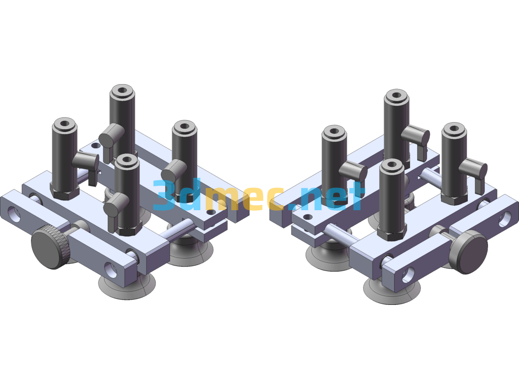 Splicing Tooling/Universal Mobile Suction Cup 3D+CAD Engineering Drawing - 3D Model SolidWorks Free Download