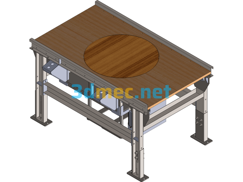 Electric Lifting And Rotating Operating Table - 3D Model SolidWorks Free Download