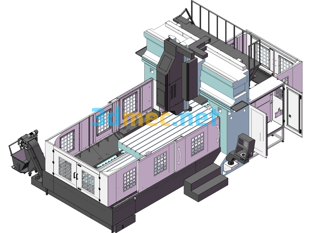 Taizheng CNC Gantry Machine Tool-TOM-SP2203B - 3D Model SolidWorks Free Download