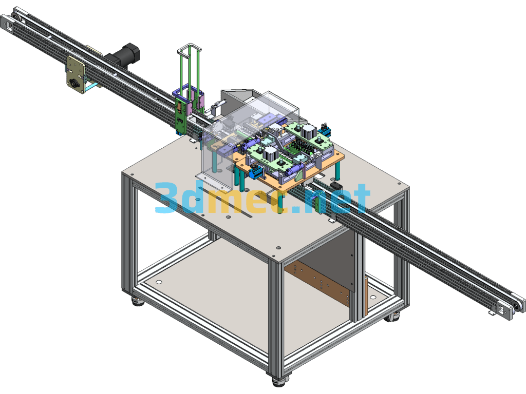 Automatic Five-Time On/Off And Instantaneous Detection Equipment (Produced And Including BOM) - 3D Model SolidWorks Free Download