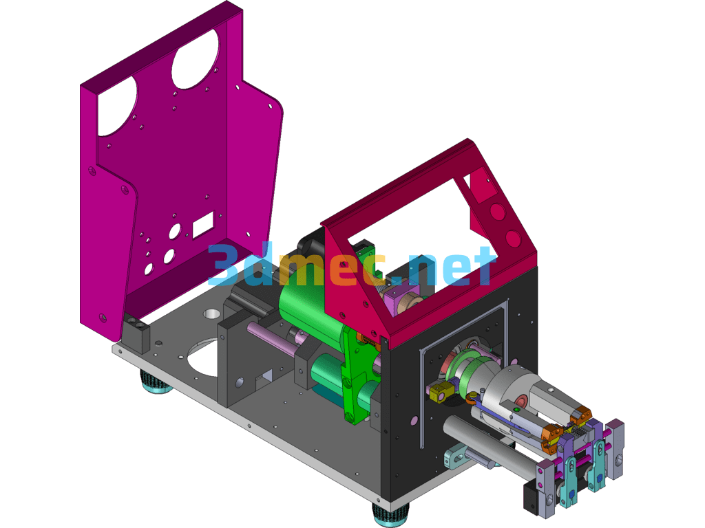 Imported Wire Stripping Machine - 3D Model Exported Free Download