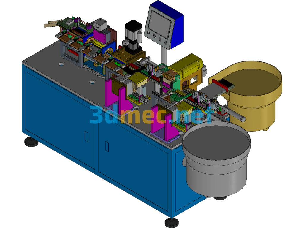 A Kind Of Loose End Pin Inserting Machine (Already Put Into Production) - 3D Model Inventor Free Download