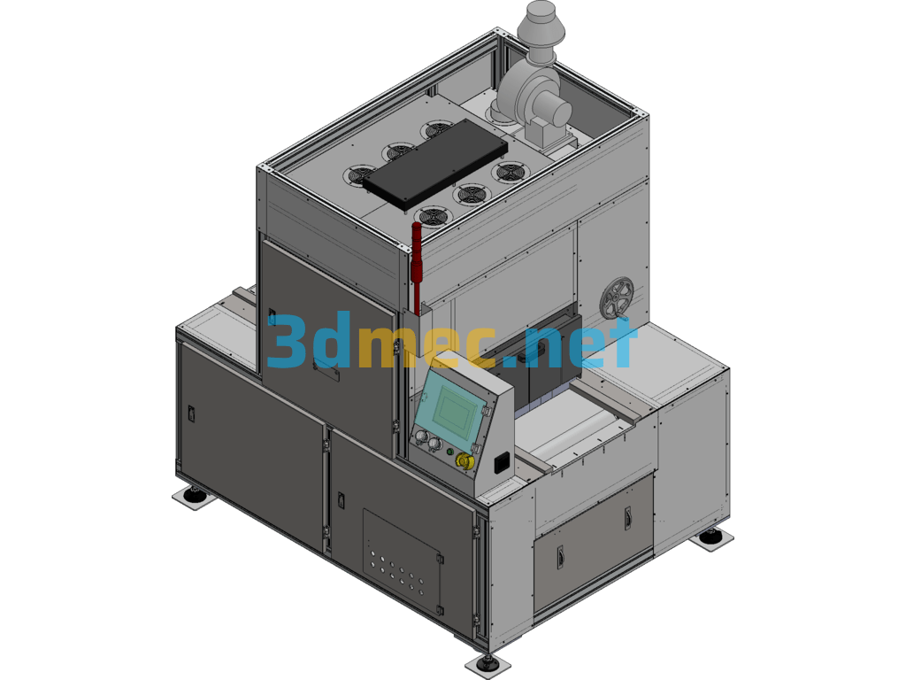 Automated Circuit Board UV Curing Machine - 3D Model SolidWorks Free Download