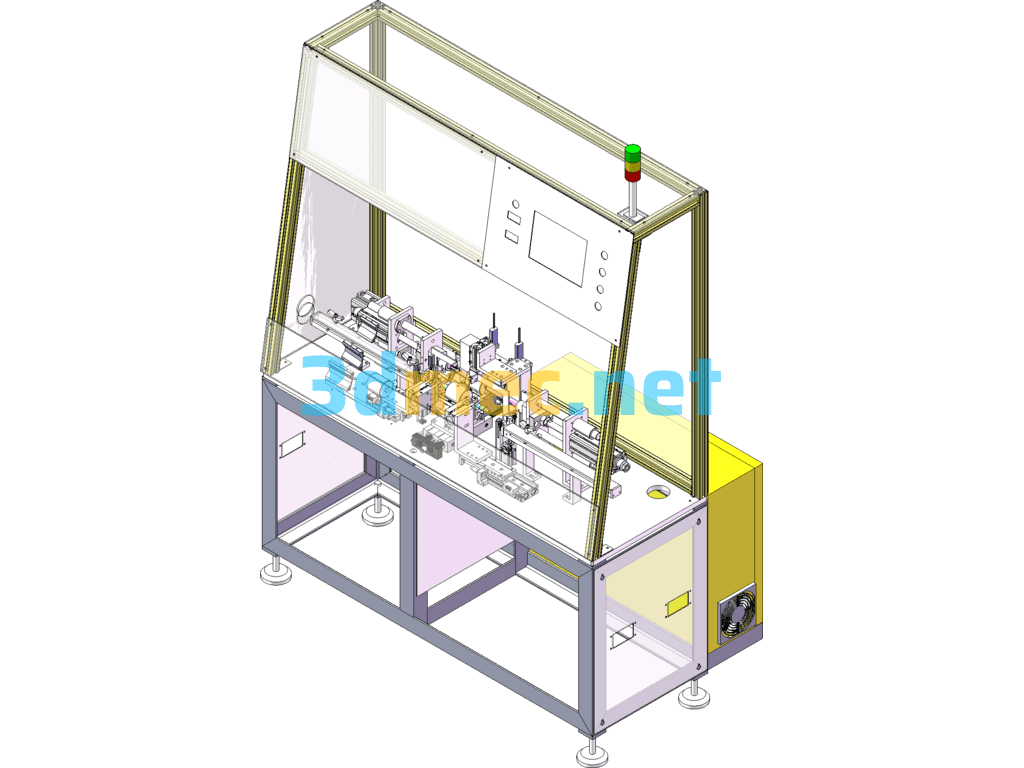 C-Shaped Retaining Ring Automatic Assembly Machine (Already Produced And Including BOM Production Video) - 3D Model SolidWorks Free Download