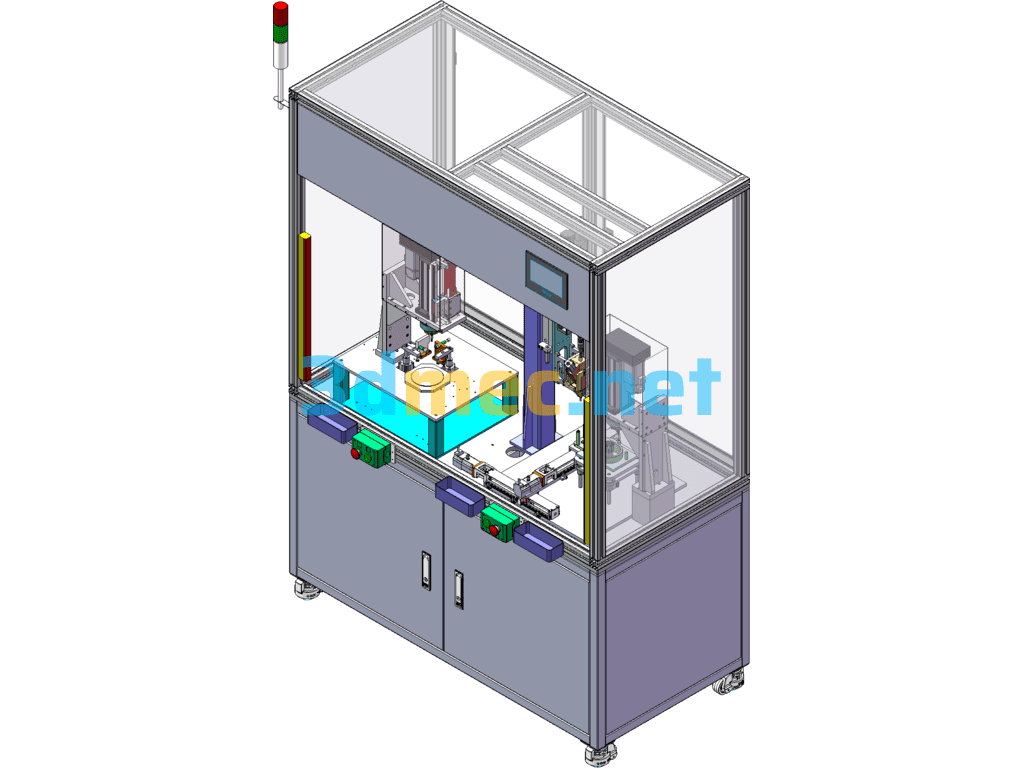 Air Inlet Head Riveting And Bolt Locking Machine Equipment (Including PPT) - 3D Model SolidWorks Free Download