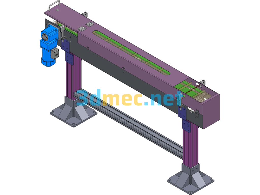 XX2018-1126-A00-NG Plate Chain Line - 3D Model SolidWorks Free Download