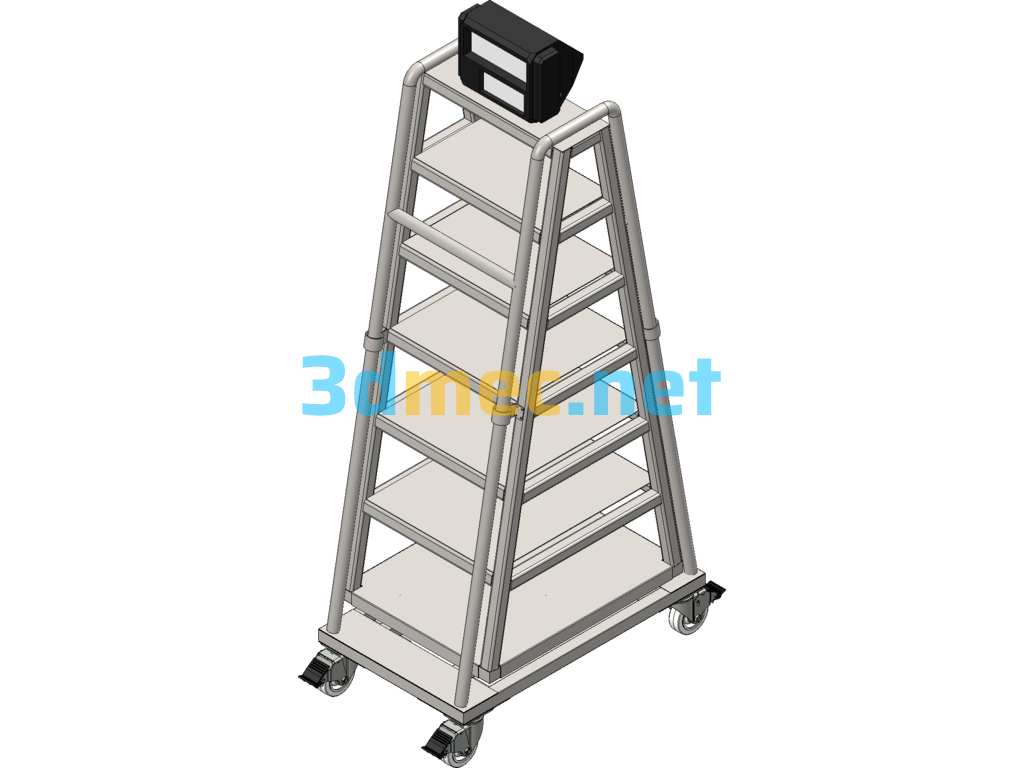 Shelf Type Electronic Scale (Triangle Shelf) - 3D Model SolidWorks Free Download