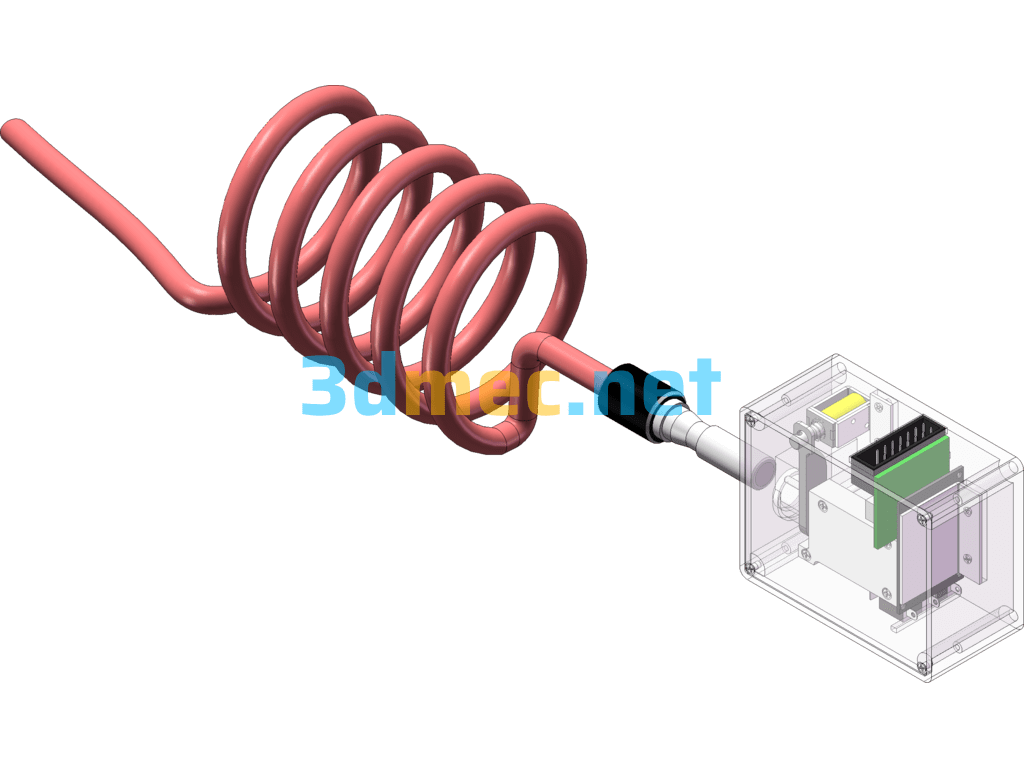 Electronic Induction Lock - 3D Model SolidWorks Free Download