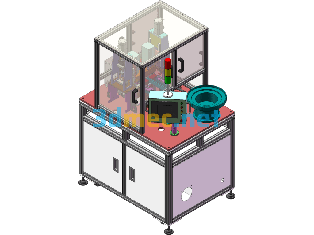 Automatic Jack Punching Machine (Mass Production Machine Including BOM, Detailed DFM) - 3D Model SolidWorks Free Download