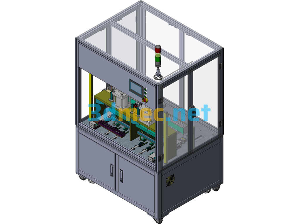 Resistor Automatic Cutting Test Machine Equipment (Including Detailed DFM) - 3D Model SolidWorks Free Download