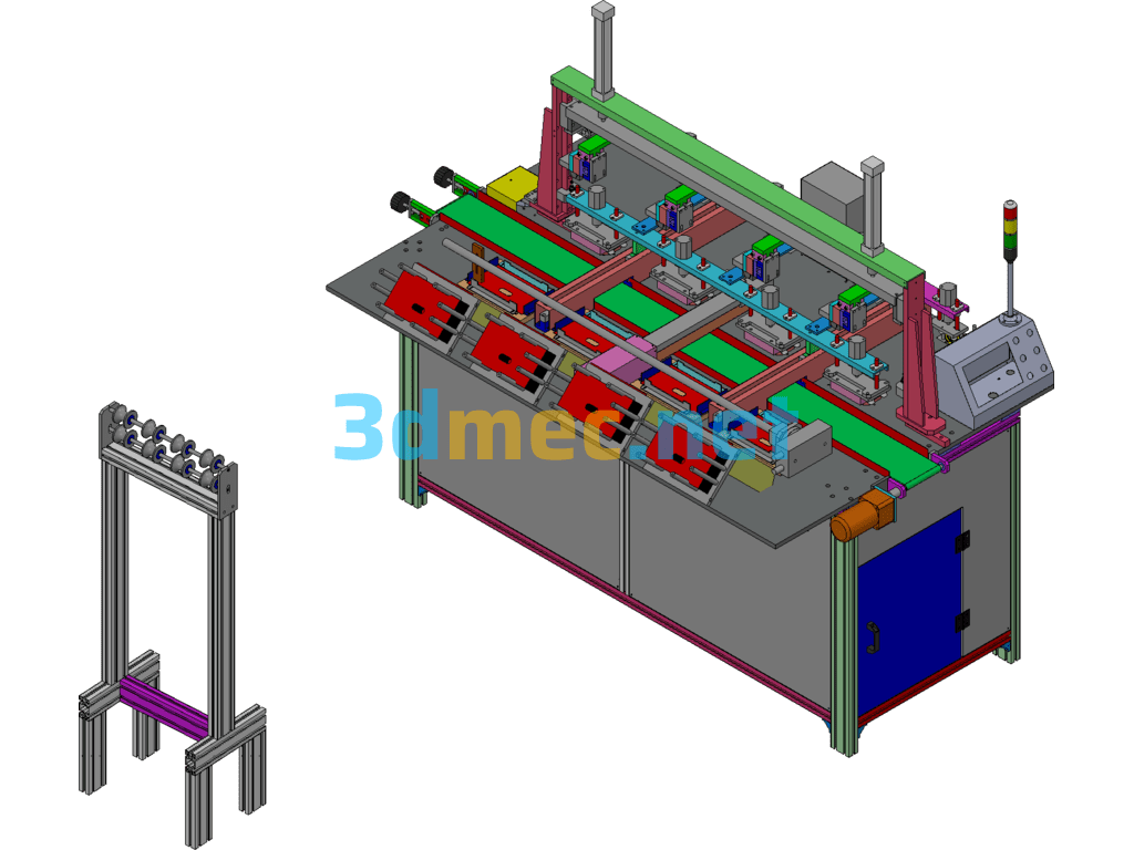 Wet Wipes Packaging Bag Oval Cover Laminating Equipment - 3D Model Exported Free Download