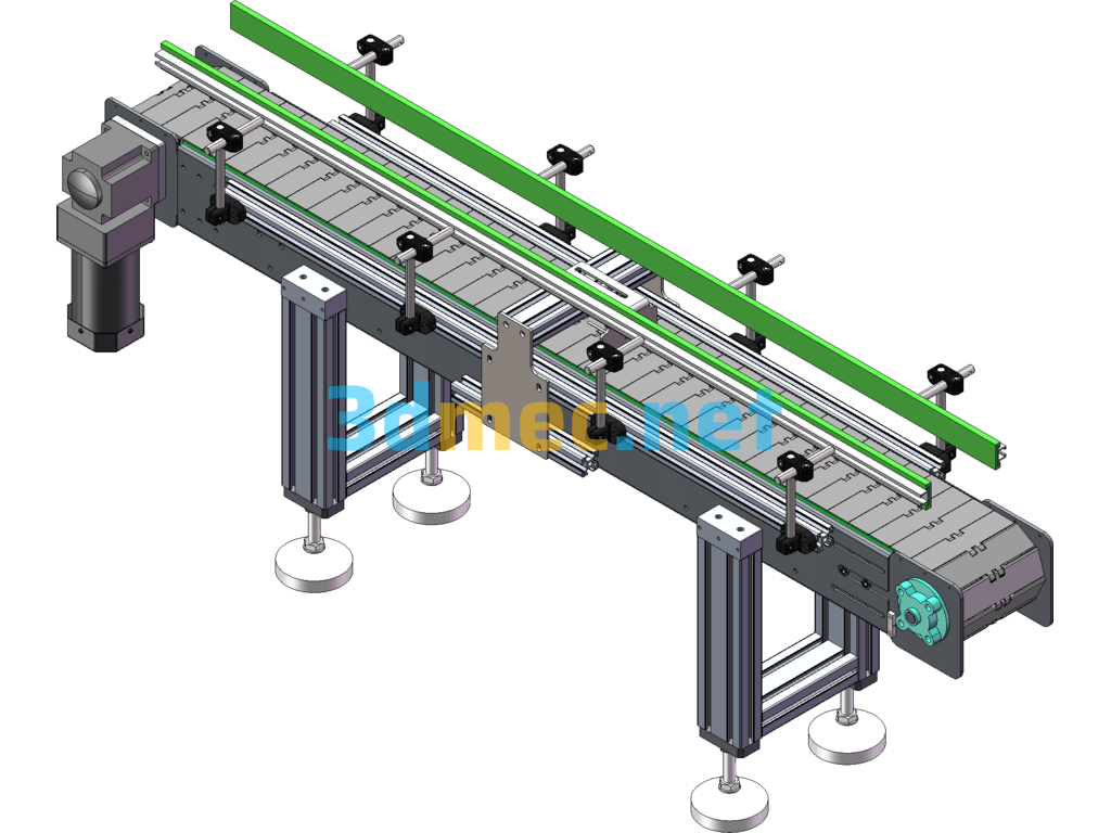 Chain Conveyor 3D - 3D Model SolidWorks Free Download