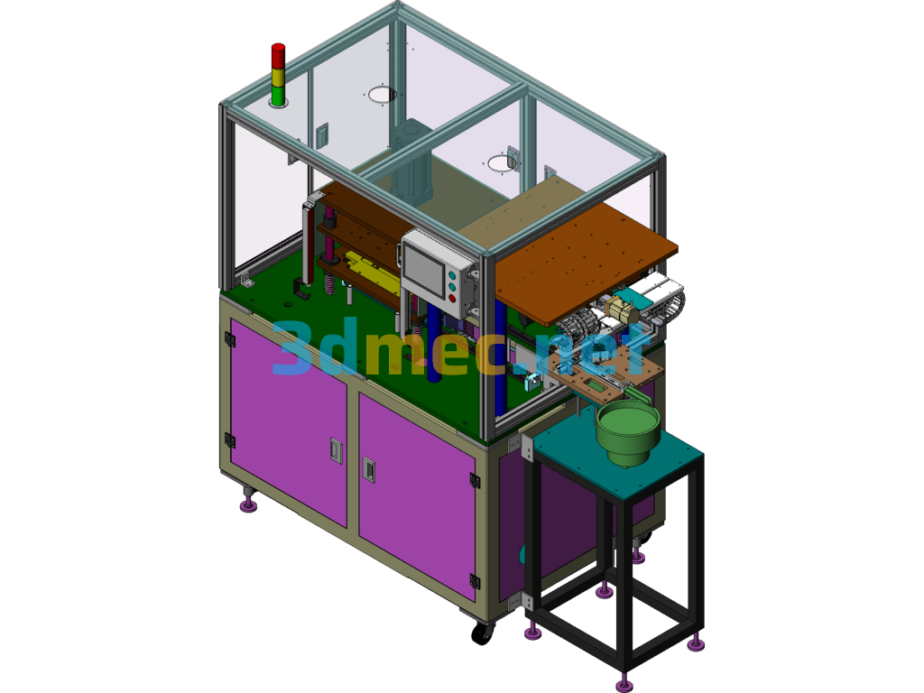 Panel Automatic Loading Hot Melt Machine (Including DFM, BOM) - 3D Model SolidWorks Free Download