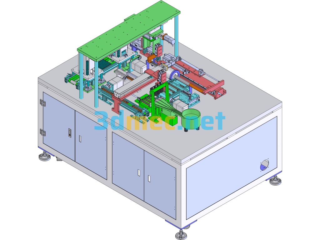 Fully Automatic Magnetizing Machine (Including DFM) - 3D Model SolidWorks Free Download