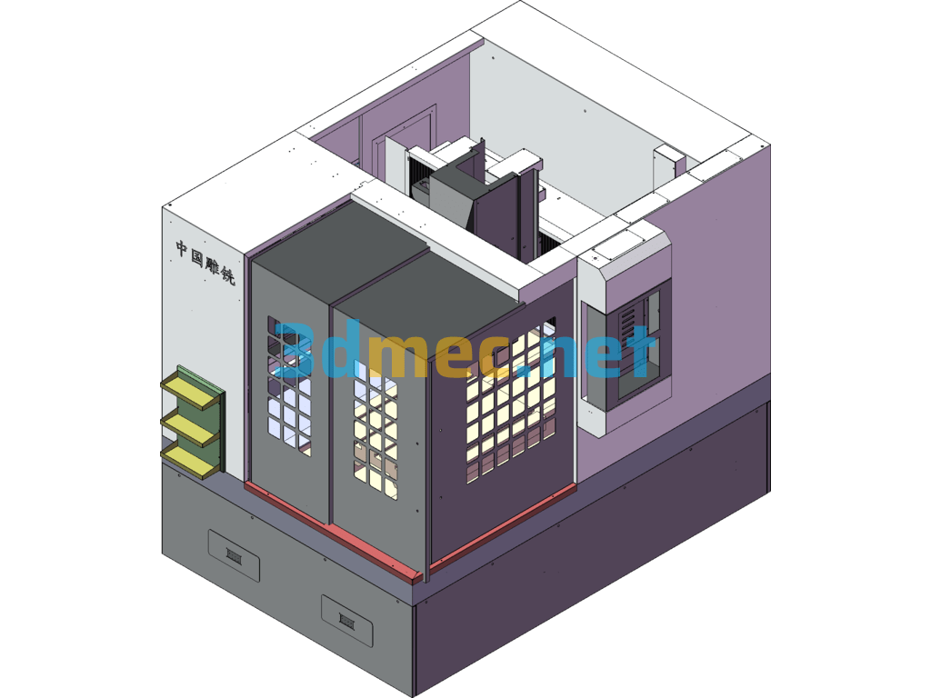 Complete Set Of 870 Engraving And Milling Machine Sheet Metal Shell - 3D Model SolidWorks Free Download