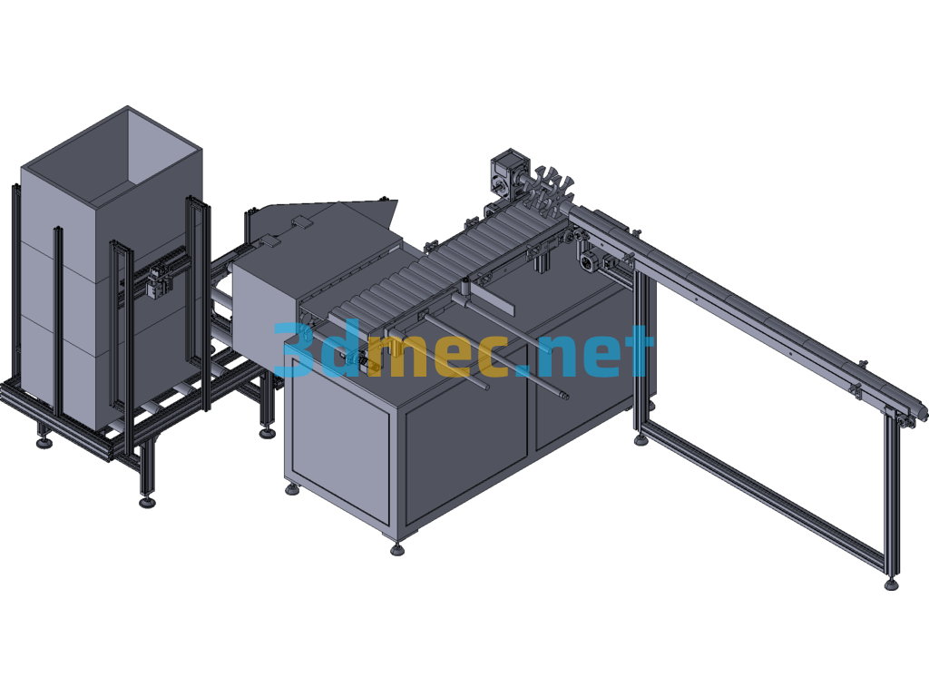 Facial Cleanser Tube Automatic Counting And Packing Equipment - 3D Model Exported Free Download