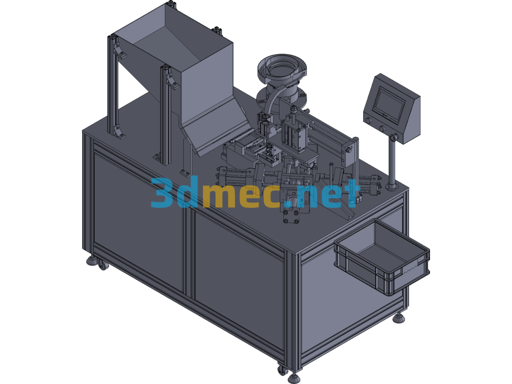 Automatic Equipment For Assembling Pipe End Caps - 3D Model Exported Free Download