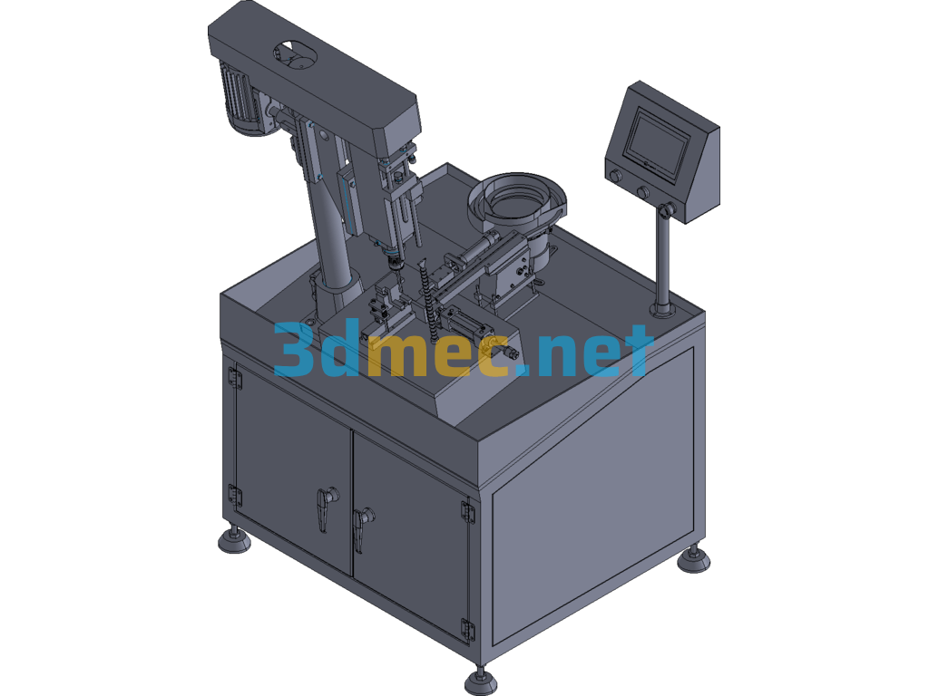 Lock Core Automatic Drilling Machine (Standard Model) - 3D Model Exported Free Download