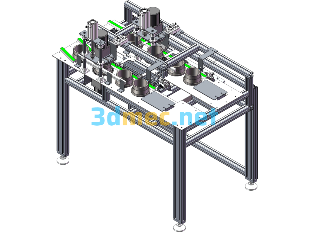 Ring Parts Cleaning Machine For Bearing Polishing Machine - 3D Model SolidWorks Free Download