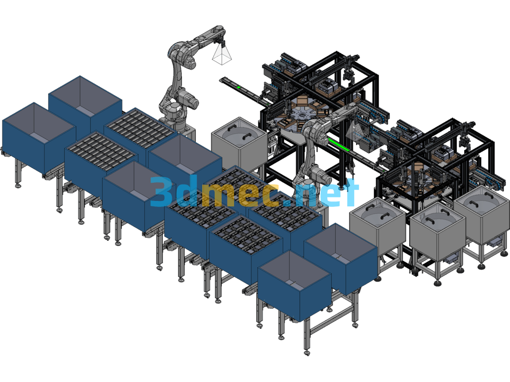 Fully Automatic Electricity Meter (NB Card Meter/IC Card Meter) Control And Shell Assembly Line - 3D Model SolidWorks Free Download