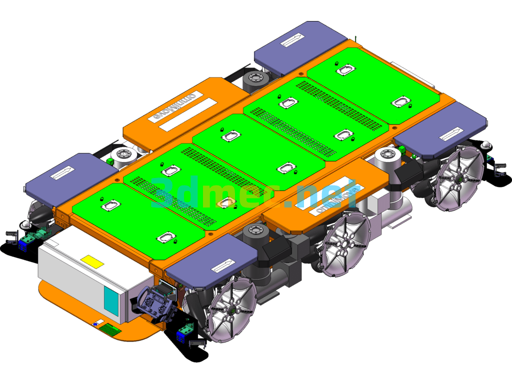 KUKA OMNIMOVE Heavy-Duty Mobile Transport Platform - 3D Model SolidWorks Free Download