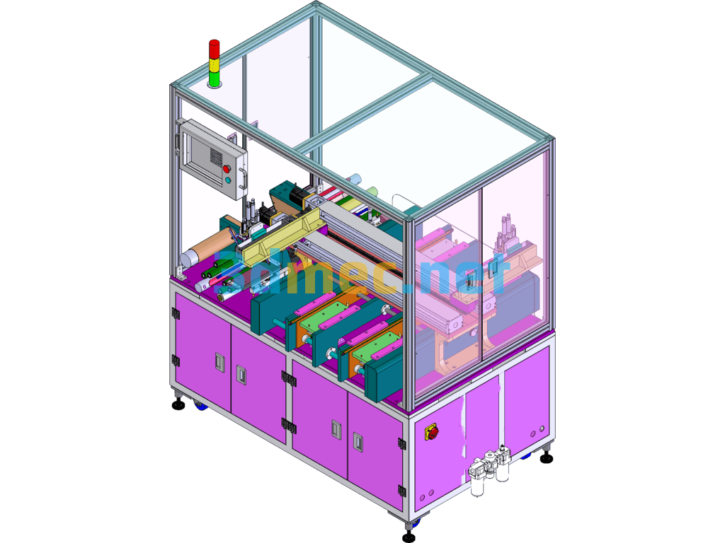 Automatic Mylar Laminating Machine (Including DFM) - 3D Model SolidWorks Free Download