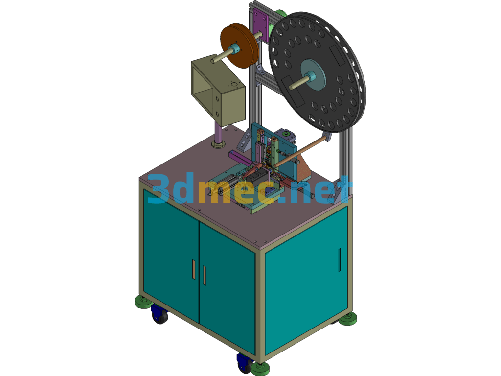 Common Carrier Type Connector Plug-In Machine - 3D Model SolidWorks Free Download