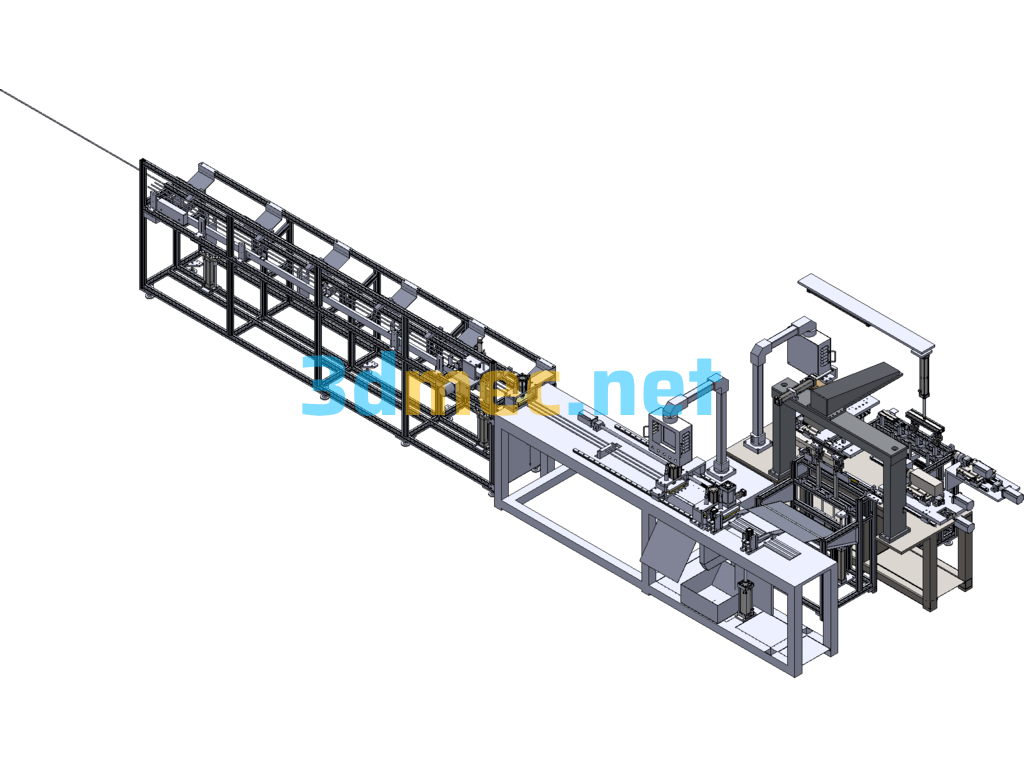 Cutting And Chamfering Machine 3D+Engineering Drawing - 3D Model SolidWorks Free Download