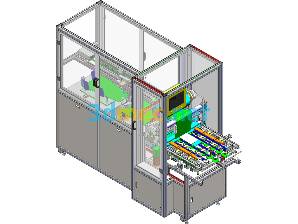 Automatic Laminating Equipment (Including DFM, BOM) - 3D Model SolidWorks Free Download