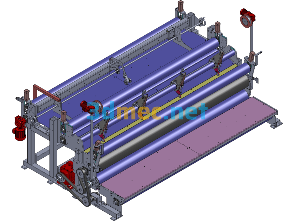 Non-Standard Automatic Cloth Cutting Machine - 3D Model SolidWorks Free Download