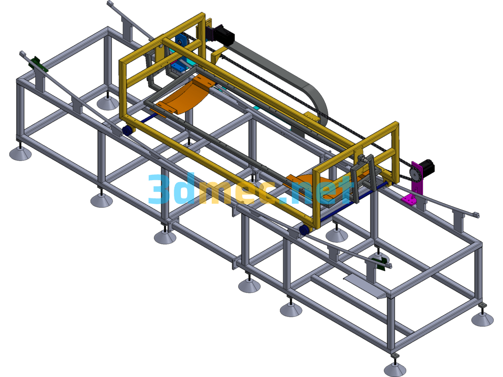 Guzheng Baking Machine (Guzheng Arc Baking) - 3D Model Exported Free Download