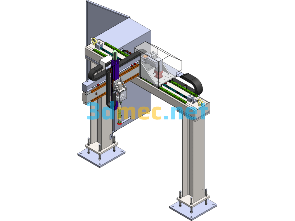 Four-Axis Orthogonal Robot - 3D Model SolidWorks Free Download