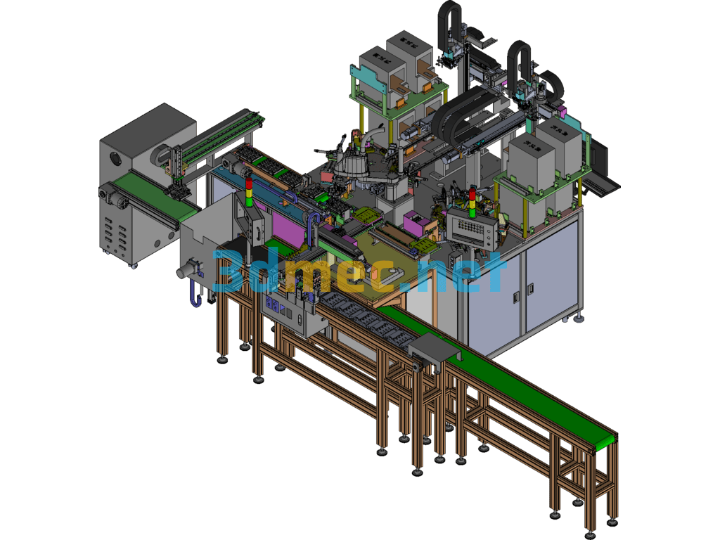 Robotic Grasping And Testing Equipment (Including DFM) - 3D Model Exported Free Download