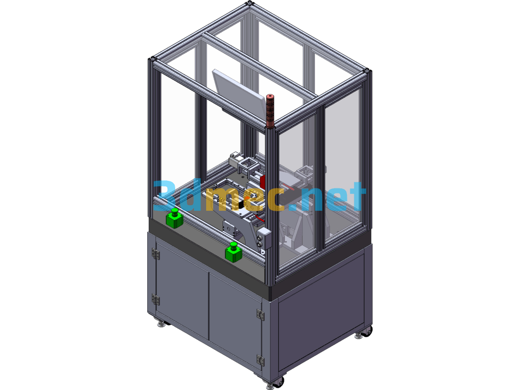 Flat Double-Sided Flatness Detection Machine (Including DFM) - 3D Model SolidWorks Free Download