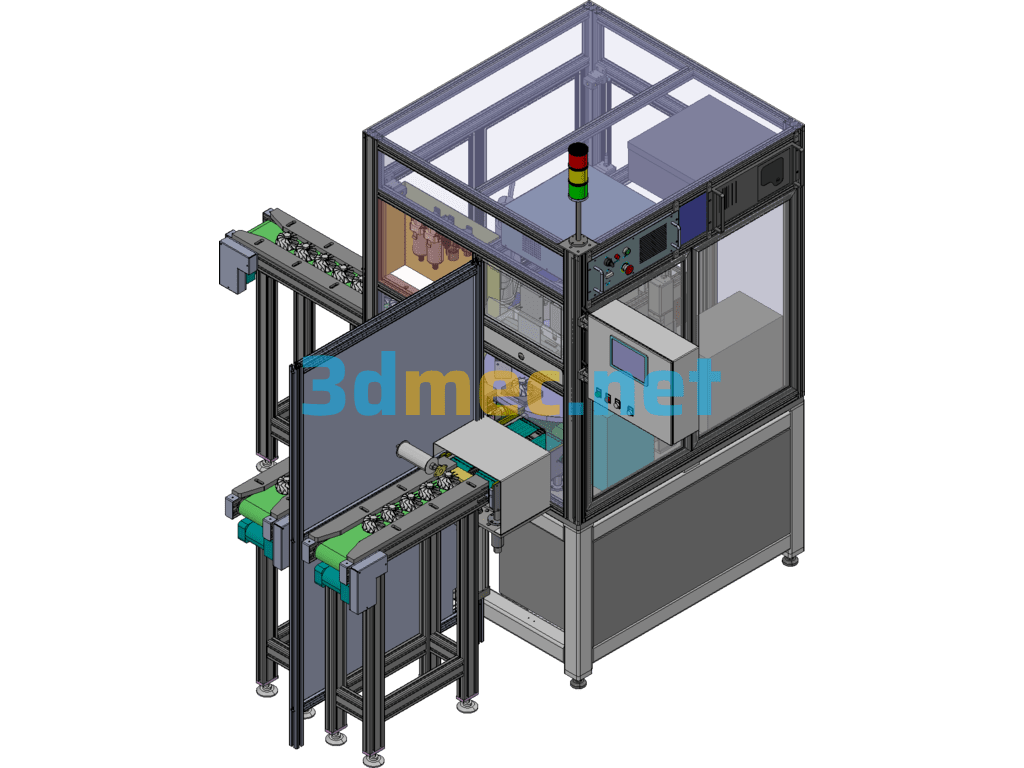 Automatic Marking Inspection Machine - 3D Model Exported Free Download