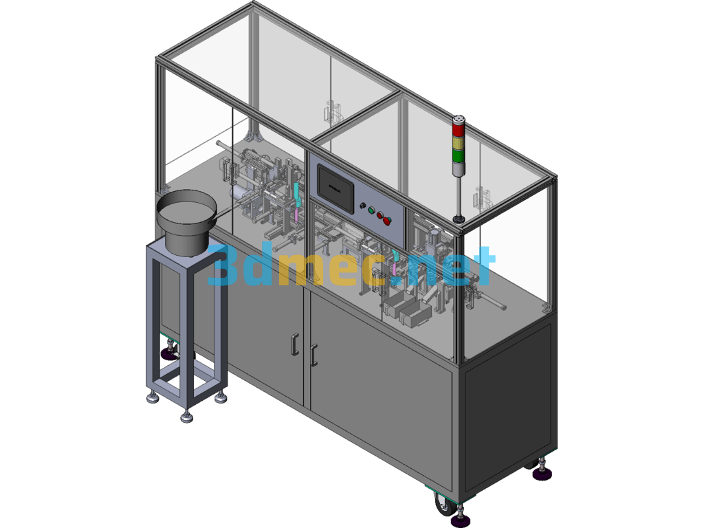 Plug In PING Segment Difference Detection Power-On Test Machine - 3D Model SolidWorks Free Download