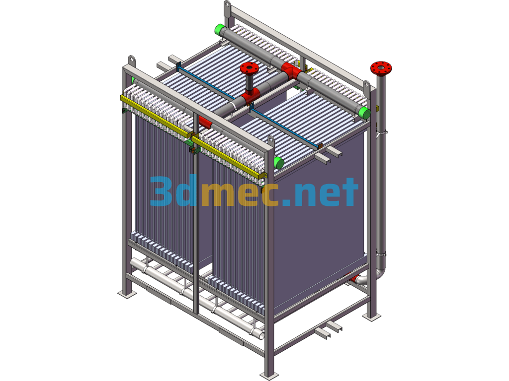 Membrane Bioreactor MBR Membrane Group - 3D Model SolidWorks Free Download