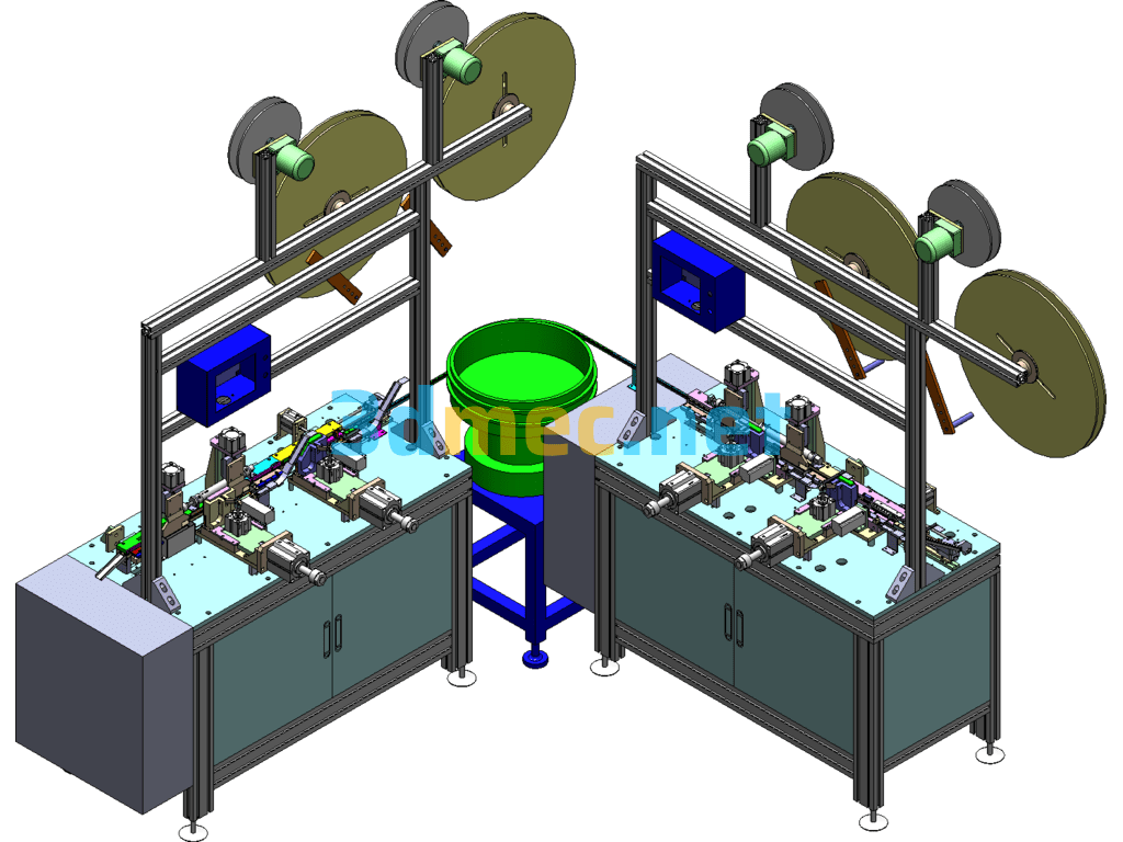 SMT Connector Automatic Plug-In Machine (Online Mass Production Version) - 3D Model SolidWorks Free Download